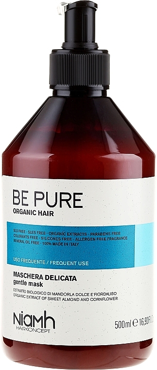 Frequent Use Gentle Hair Mask - Niamh Hairconcept Be Pure Mask Gentle — photo N1