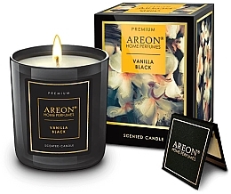 香りのキャンドル - Areon Home Perfumes Premium Vanilla Black Scented Candle — photo N1