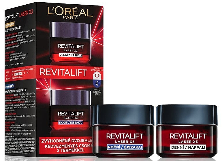 Set - L'Oreal Paris Revitalift Laser X3 (f/cr/50ml + f/cr/50ml) — photo N1