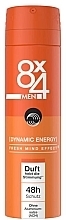 Fragrances, Perfumes, Cosmetics Deodorant - 8x4 Men Dynamic Energy Deodorant