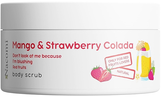 Mango & Strawberry Body Scrub - Nacomi Mango And Strawberry Colada Body Scrub — photo N1