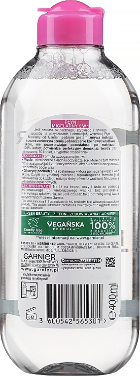 Micellar Water 3in1 - Garnier Micellar Cleansing Water Pride — photo N3