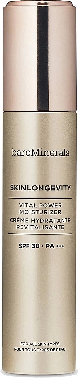 Moisturizing Cream - Bare Minerals Skinlongevity Vital Power Moisturizer Broad Spectrum SPF 30 — photo N1