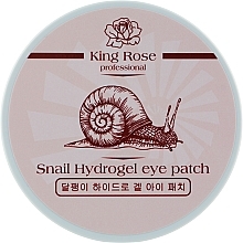 Fragrances, Perfumes, Cosmetics Anti-aging Wrinkle Hydrogel Eye Patches with Snail Mucin - King Rose Snail Hydrogel Eye Patch