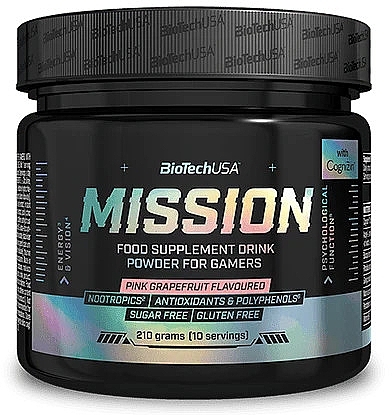 Pink Grapefruit Pre-Workout Complex - BioTechUSA Mission — photo N1