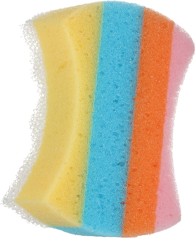 Tecza Massage Bath Sponge, multi-colored, version 9 - Ocean — photo N1