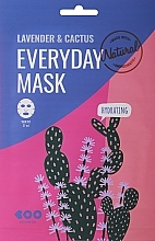 Face Mask with Lavender & Cactus Extracts - Dearboo Everyday Mask Lavender & Cactus — photo N1