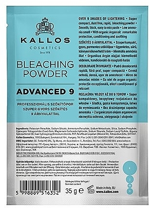 Bleaching Powder - Kallos Cosmetics Bleaching Powder Advanced 9 — photo N1