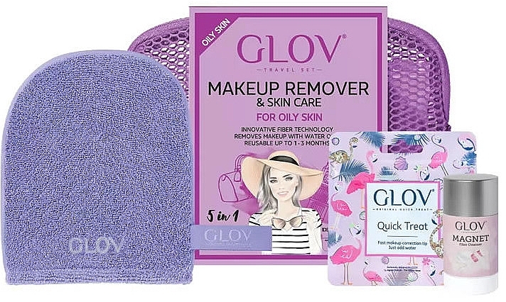 Set - Glov Expert Travel Set Oily and Mixed Skin (glove/mini/1pcs + glove/1pcs + stick/40g) — photo N3