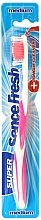 Fragrances, Perfumes, Cosmetics Toothbrush, pink - Sence Fresh Super Clean Medium Toungue Cleaner Toothbrush