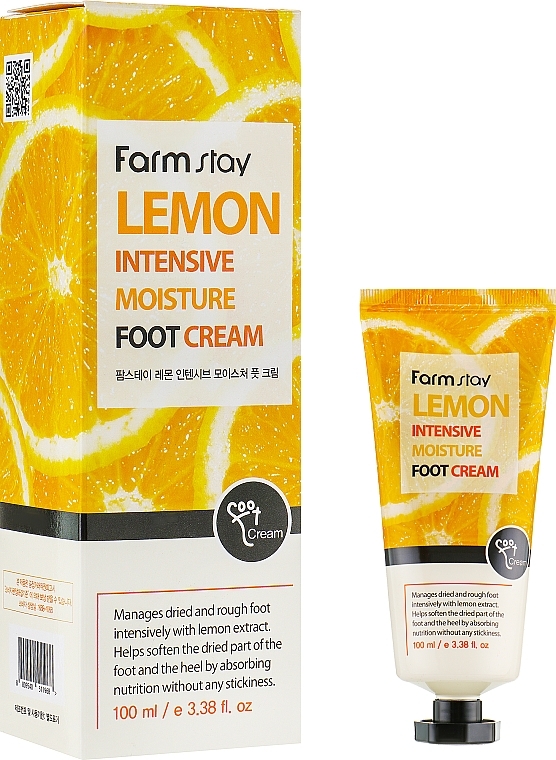 Lemon Foot Cream - FarmStay Lemon Intensive Moisture Foot Cream — photo N2