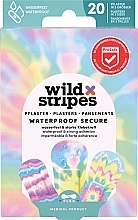 Fragrances, Perfumes, Cosmetics Waterproof Plasters, Pack of 20 - Wild Stripes Plasters Waterproof Secure Rainbow