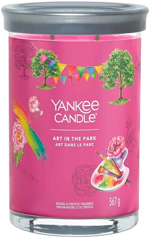 Scented Candle in Glass 'Art In The Park', 2 wicks - Yankee Candle Singnature — photo N8