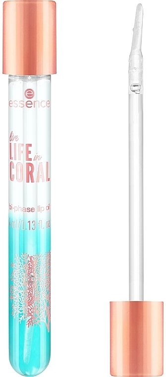 Two-Phase Lip Oil - Essence Live Life In Coral Bi-phase Lip Oil — photo N1