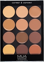 Fragrances, Perfumes, Cosmetics Correcting Palette - MUA Pro Correct & Conceal Palette