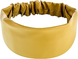 Fragrances, Perfumes, Cosmetics Faux Leather Classic Headband, mustard - MAKEUP Hair Accessories