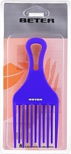 Comb for Curly Hair, dark blue, 17 cm - Beter Beauty Care — photo N1