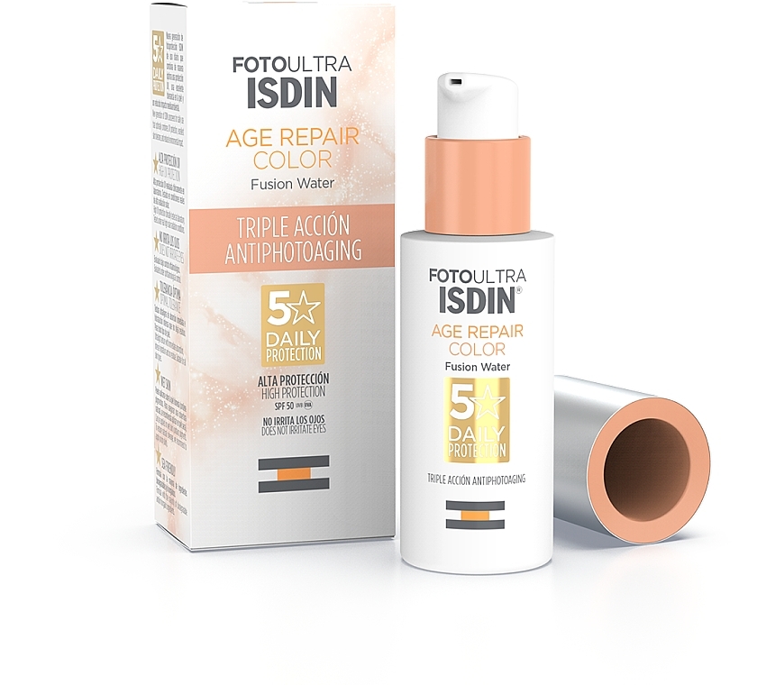 Anti-Photoaging Triple Action Sunscreen Foundation - Isdin FotoUltra Age Repair Color SPF50 — photo N3