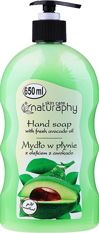 Hand Liquid Soap with Avocado Oil - Naturaphy Hand Soap — photo N1