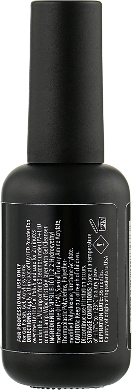 Matte Top Coat with Cashmere Effect - PNB UV/LED Powder Top — photo N24