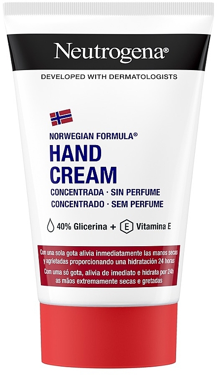 Concentrated Scent-Free Hand Cream "Norwegian Formula" - Neutrogena Norwegian Formula Concentrated Hand Cream Unscented — photo N1