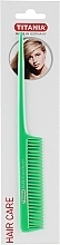 Plastic Tail Comb 20,5 cm, green - Titania — photo N3