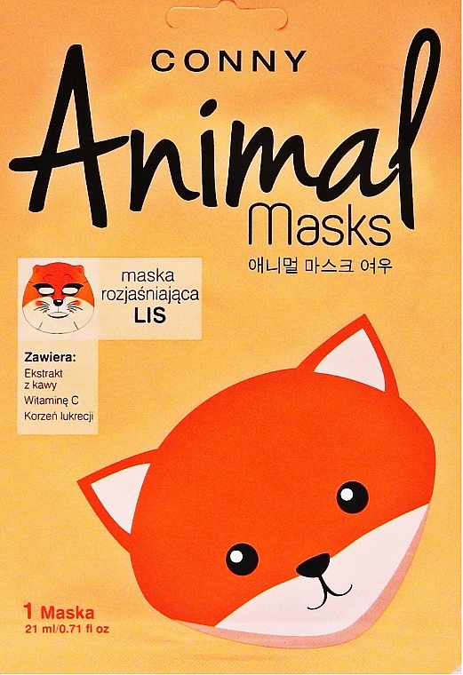 Face Mask "Fox" - Conny Animal Essence Mask — photo N1