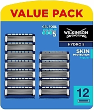 Refill Blade Set "Hydro 5", 12 pcs - Wilkinson Sword Hydro 5 Skin Protection Regular — photo N14