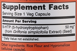 5-HTP Amino Acid, 50mg - Now Foods 5-HTP 50 mg — photo N3