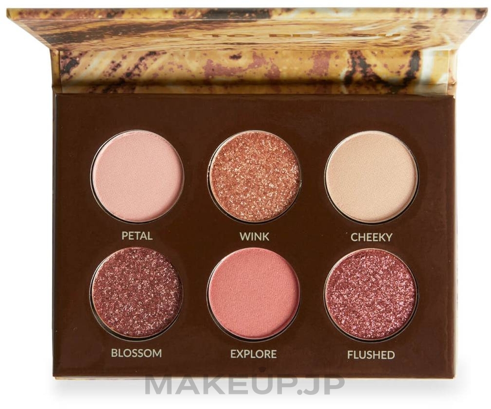 Eyeshadow Palette - BH Cosmetics Unleashed 6 Color Shadow Palette — photo Blushing