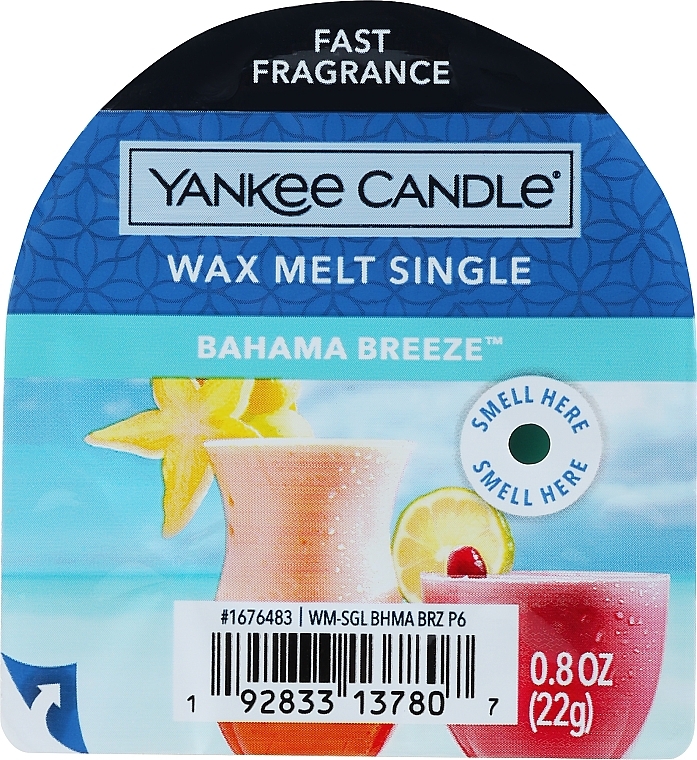 Scented Wax - Yankee Candle Classic Wax Bahama Breeze — photo N1