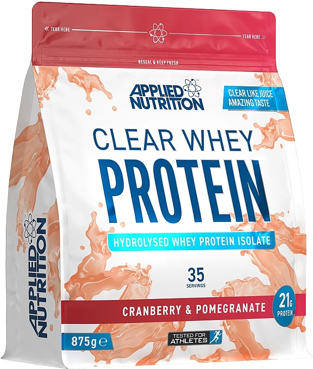 Dietary Supplement 'Pure Whey Protein with Cranberry & Pomegranate Flavor' - Applied Nutrition Clear Whey Protein Cranberry & Pomegranate — photo N1