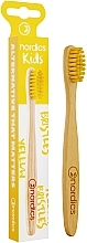 Kids Bamboo Toothbrush, soft, yellow bristles - Nordics Bamboo Toothbrush — photo N1