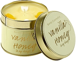 Fragrances, Perfumes, Cosmetics Scented Candle in Can - Bomb Cosmetics Vanilla Honey Tinned Candle