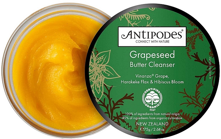 Face Cleansing Grape Seed Oil - Antipodes Grapeseed Butter Cleanser — photo N1