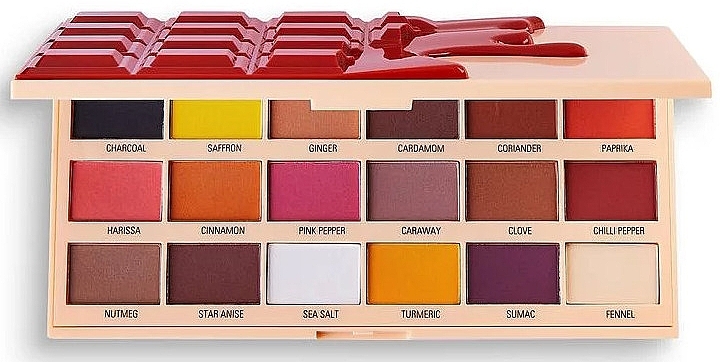 Eyeshadow Palette - I Heart Revolution Eyeshadow Chocolate Palette Cinnamon — photo N2