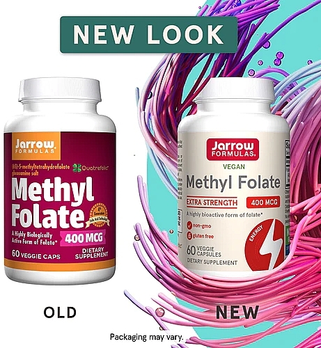 Methyl Folate, 400 mcg - Jarrow Formulas Methyl Folate, 400 mcg — photo N2