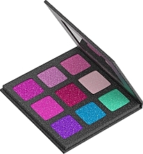 Glitter Eyeshadow Palette, 9 shades - 7 Days Shine, Bombita! Glitter Eyeshadows Palette 9 Colors — photo N8