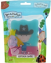 Kids Bath Sponge "Bena and Holly", Ben, sheriff, light blue - Suavipiel Ben & Holly Bath Sponge — photo N1