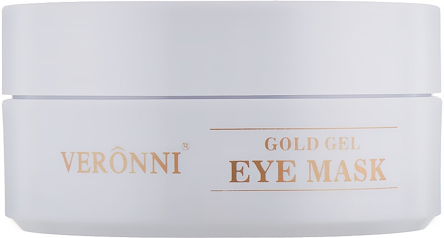 Rejuvenating Hydrogel Eye Patch with Gold, Hyaluronic Acid & Collagen - Veronni Gold Gel Eye Mask — photo N4