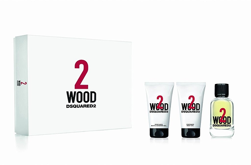 DSQUARED2 2 Wood - Set (edt/50ml + sh/gel/50ml + b/gel/50ml)	 — photo N3