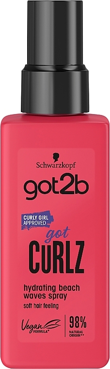 Moisturising Spray for Curly Hair - Got2b Got Curlz Hydrating Beach Waves Spray — photo N1