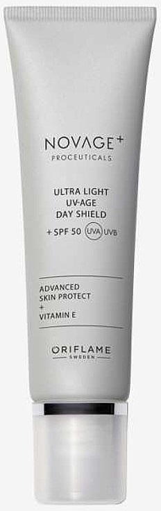 Day Sunscreen SPF 50 - Oriflame Novage+ Proceuticals Ultra Light UV-Age Day Shield + SPF 50 — photo N1