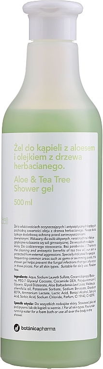 Aloe & Tea Tree Shower Gel - Botanicapharma Gel — photo N1