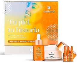 Fragrances, Perfumes, Cosmetics Set - Sesderma Laboratories C-Vit Your Skin, Your History (serum/30ml + cr/50ml + ampoules/3x1.5ml)