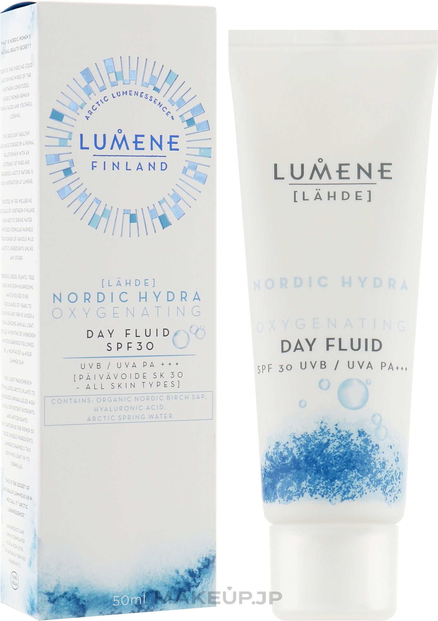 Oxygenating Day Fluid - Lumene Lahde Nordic Hydra Oxygenating Day Fluid SPF 30 — photo 50 ml