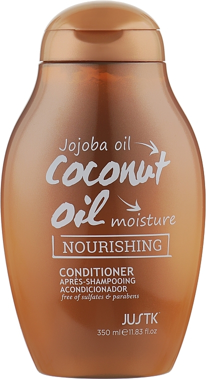 Moisturizing Coconut & Jojoba Conditioner for Dry & Porous Hair - JustK — photo N4