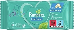 Baby Wet Wipes 'Fresh Clean", 80 pcs. - Pampers — photo N2