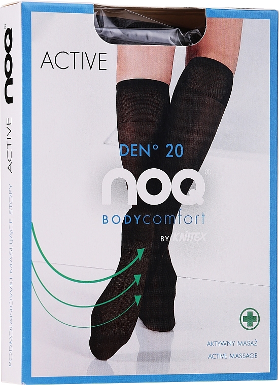 Active Massage Knee-Highs 20 Den, nero - Knittex — photo N1