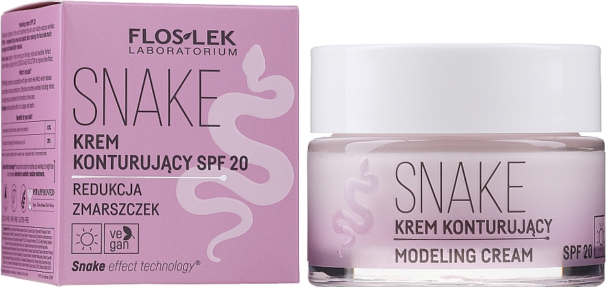 Reshape Day Cream, SPF 20 - FlosLek Skin Care Expert Snake Modeling Cream — photo N3